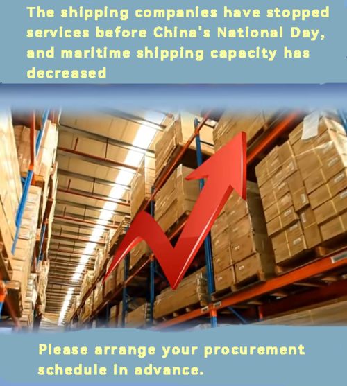 Последние блоги о компании The shipping companies have stopped services before China's National Day, and maritime shipping capacity has decreased 