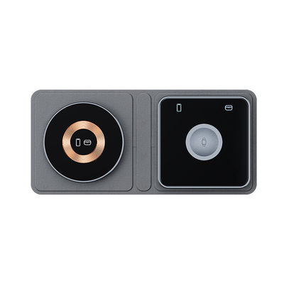 Хорошая цена 15w складное 3 в 1 беспроводное зарядное устройство для Iphone Earphone Iwatch Black онлайн