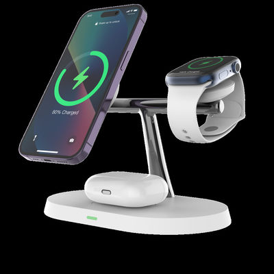 Хорошая цена Беспроводное зарядное устройство 3 в 1 для наушников и телефонов Apple Watch онлайн