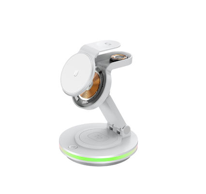 Хорошая цена 4-IN-1 складное беспроводное зарядное устройство для магнитного телефона и наушников онлайн