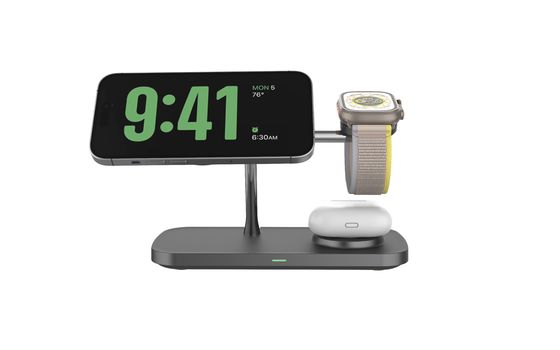 Хорошая цена Оптовая продажа T255 беспроводное быстрое зарядное устройство магнитное зарядное устройство для телефона ABS онлайн