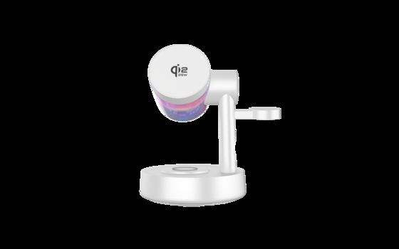 Хорошая цена All In One 25W Wireless Charger Music Wireless Charger With Light Charger Stand  онлайн