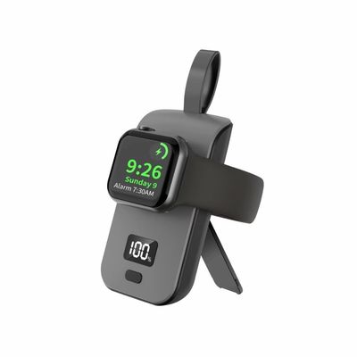 2500 МАх Тип C Apple Magnetic Power Bank Черно-белый портативный зарядное устройство для Apple Watch