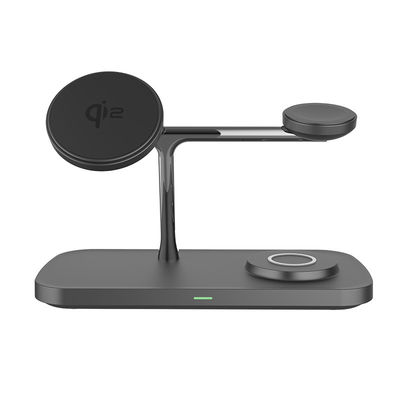 QI быстрое магнитное беспроводное зарядное устройство TYPE-C Bracket Zinc Alloy для телефона IWatch Earphone