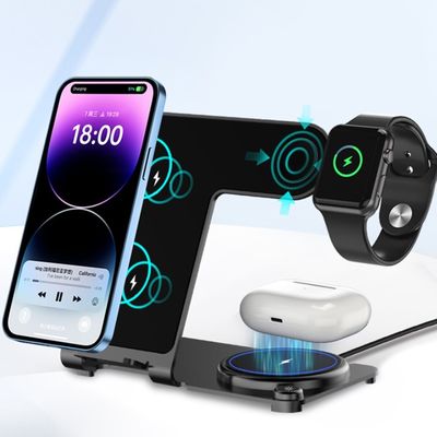 Хорошая цена Apple Watch совместимая металлическая беспроводная зарядка с расстоянием зарядки 6 мм и эффективностью преобразования 75% онлайн