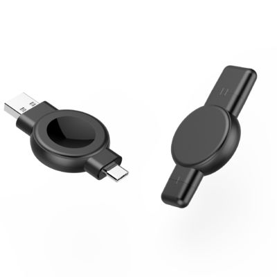 Хорошая цена Компактный дизайн беспроводного зарядного устройства Samsung Apple Watch с USB-A и USB-C Dual-plug онлайн