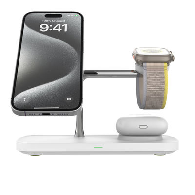 Qi 2 Все в одном беспроводной зарядной станции для Apple & Samsung