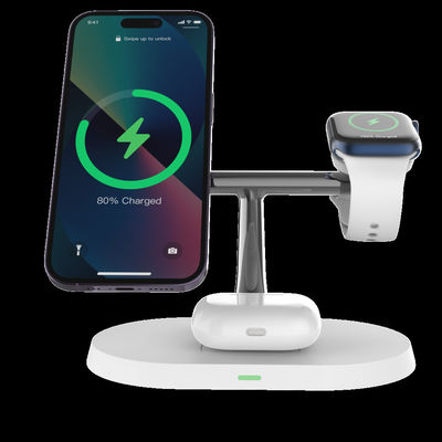 Хорошая цена PD/QC беспроводное зарядное устройство совместимо с Qi Smart Phone Airpod IWatch онлайн