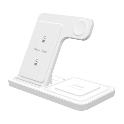 Быстрое зарядное устройство ABS 15 Вт Все в одном Беспроводная зарядка для Airpods Colorful