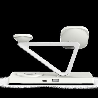 Хорошая цена Индукционная беспроводная зарядная панель из алюминиевого сплава и АБС-пластика с магнитной зарядкой, выходная мощность 5 Вт, 7,5 Вт, 10 Вт, 15 Вт (макс.), компактный и прочный дизайн онлайн