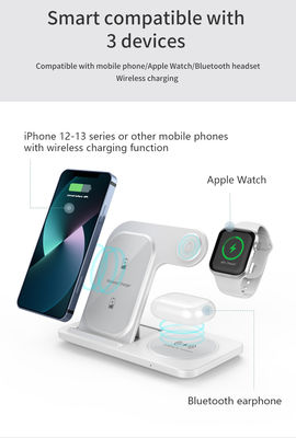 Хорошая цена 3-в-1 беспроводное быстрое зарядное устройство Apple/Samsung 15W/10W Стоящее зарядное устройство Поддержка Apple Watch QiI протокол зарядки Стандартное зарядное устройство онлайн