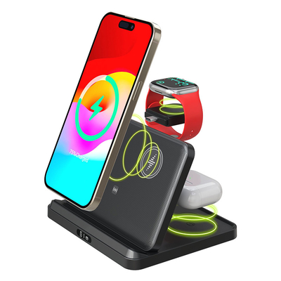 Хорошая цена A21 Samsung Vesion 3 In 1 Foldable Wireless Charger 15w /10w Charger  онлайн