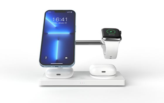 качество T218 Apple Wireless Charger For Iphone ABS+Zine Alloy Black Wireless Charger завод