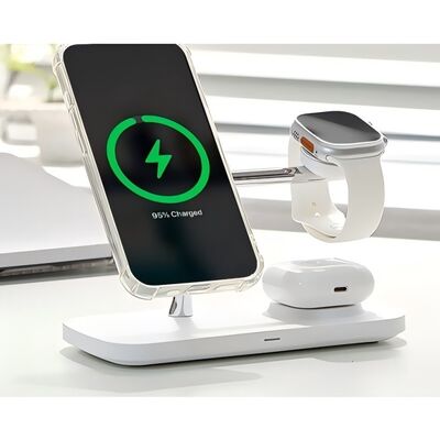 Хорошая цена QI2 Магнитное беспроводное зарядное устройство 3 в 1 универсальное qi2 все в одной фабрике беспроводной зарядки Онлайн