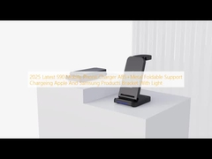 2025 Последнее зарядное устройство для мобильных телефонов S90 ABS + Металлическая складная поддержка для зарядки продуктов Apple и Samsung