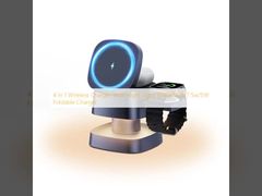Беспроводное зарядное устройство 4 в 1 с ночником 15 Вт/10 Вт/7,5 Вт/5 Вт Складное зарядное устройство